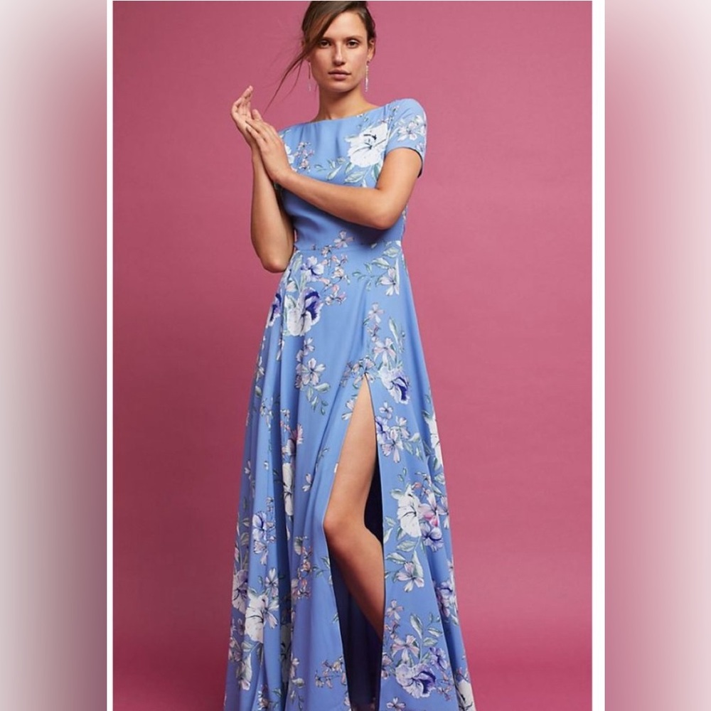 NEW Yumi Kim Rebeka Floral Front Slit Maxi Dress